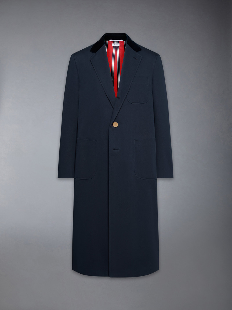 GABARDINE ELONGATED OVERCOAT 1