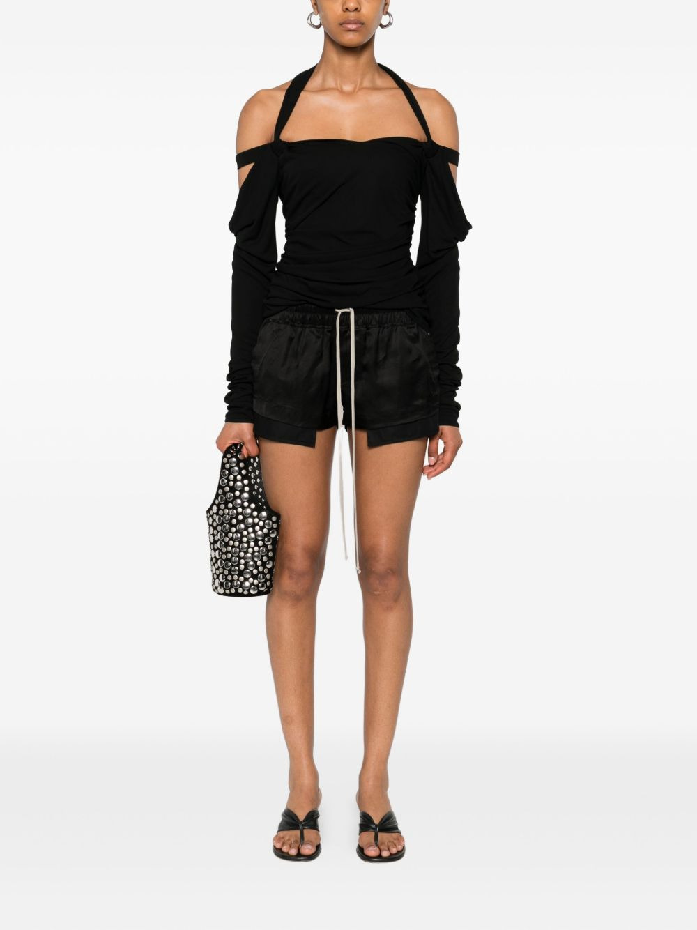 R OWENS FOG ELSTIC WAIST UNDER LAY BOXER SHORTS BLACK - 2