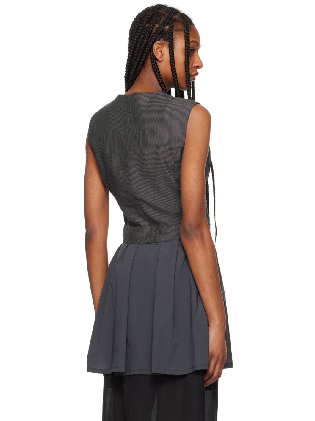 Navy Stripe Vest - 3