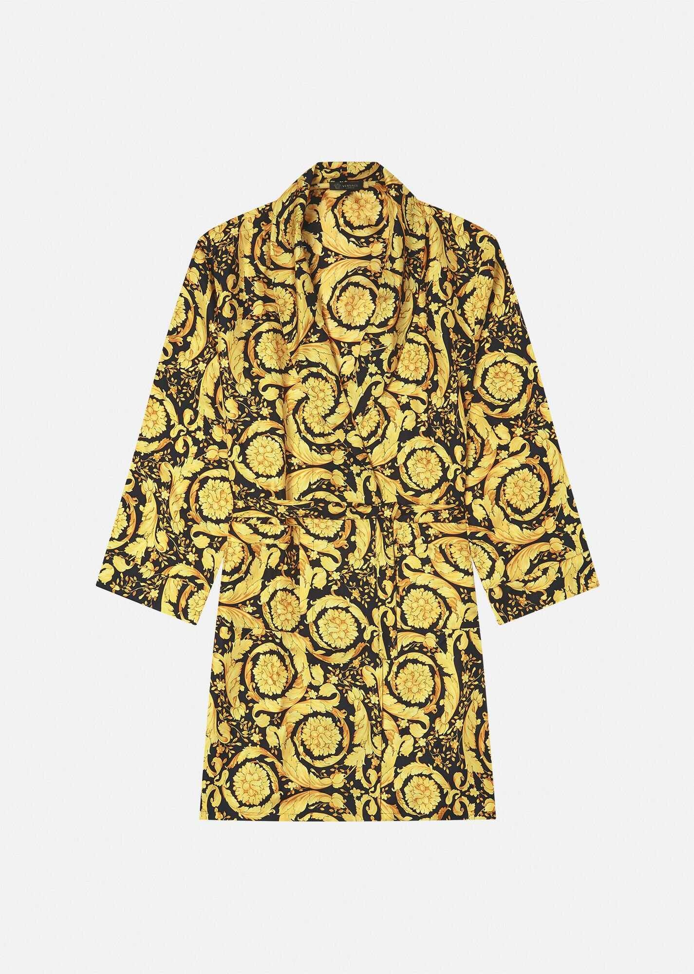 Barocco Print Silk Dressing Gown - 1