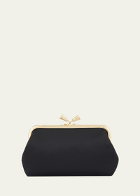 関税なし☆ANYA HINDMARCH/Maud Clutch Tassel in Black Satin Maud Woven Tassel Clutch | Anya Hindmarch US