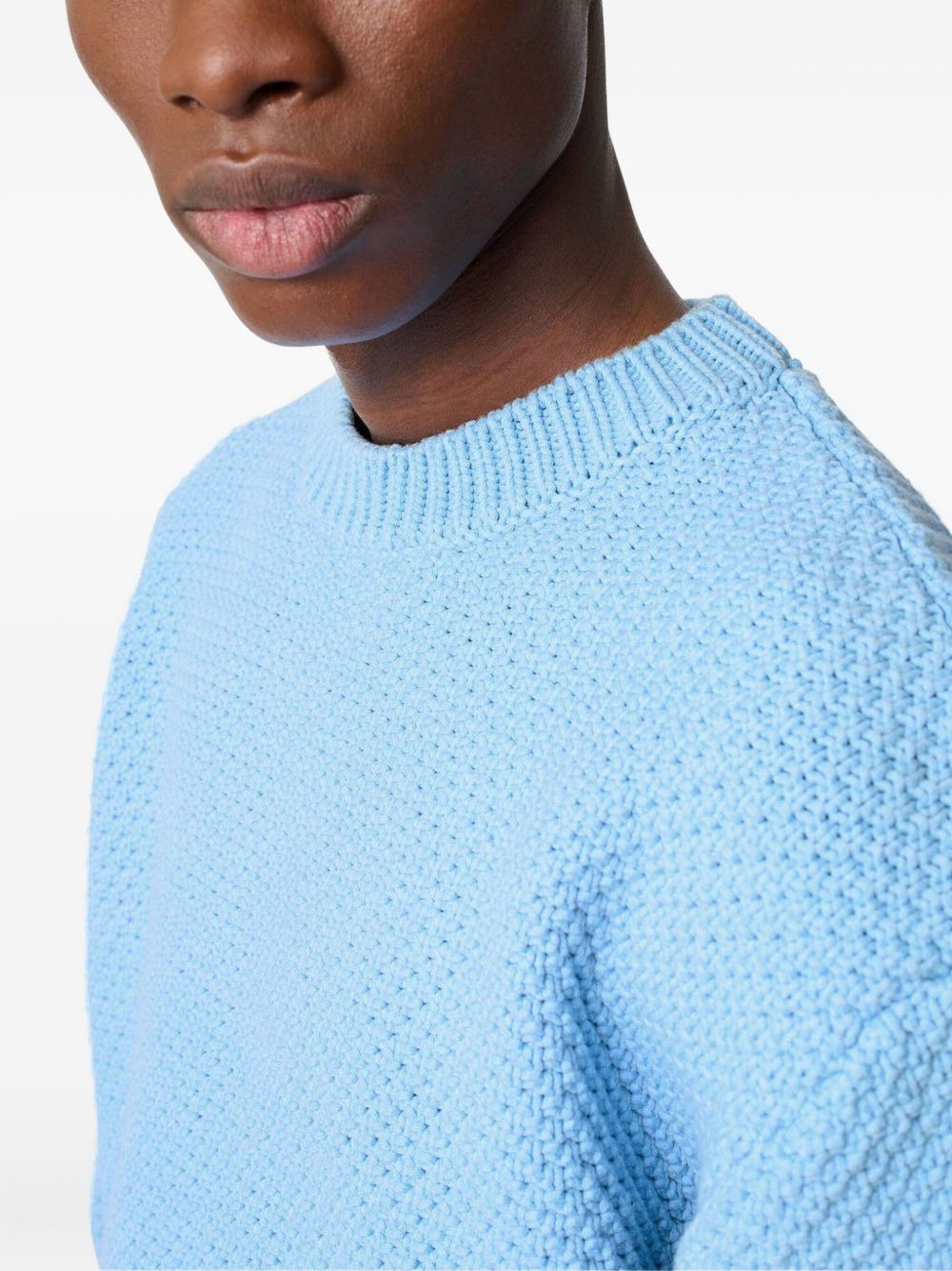 Block textured cotton-blend sweater - 5