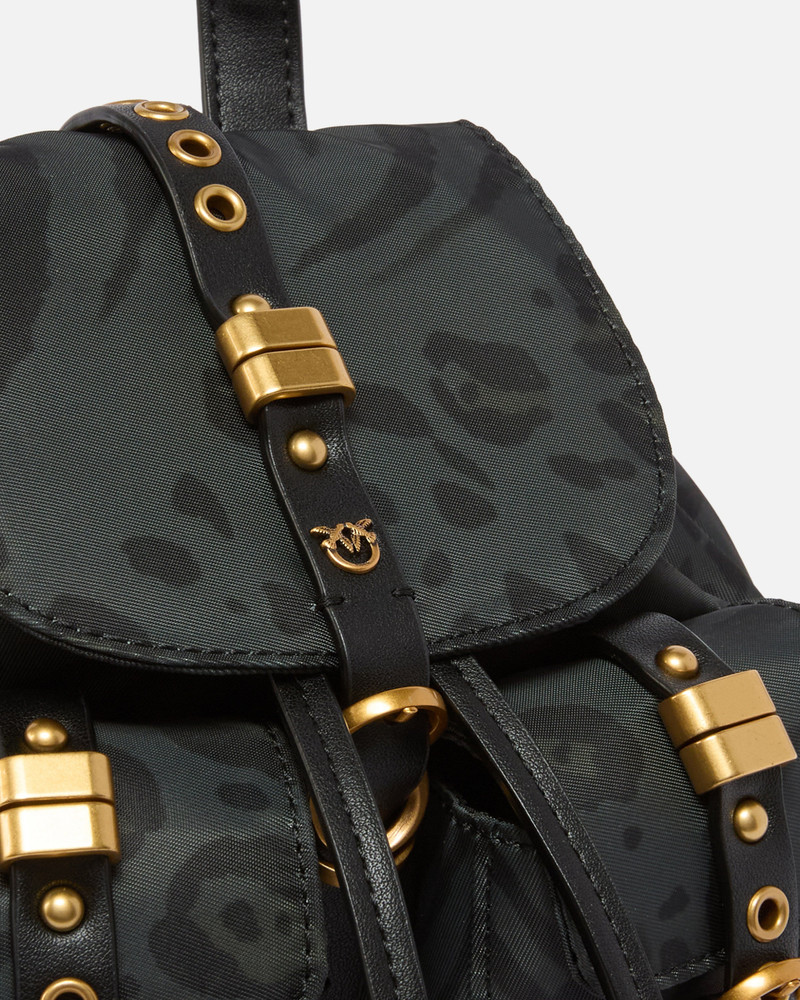 SMALL NYLON BACKPACK WITH ANIMAL PRINT 3