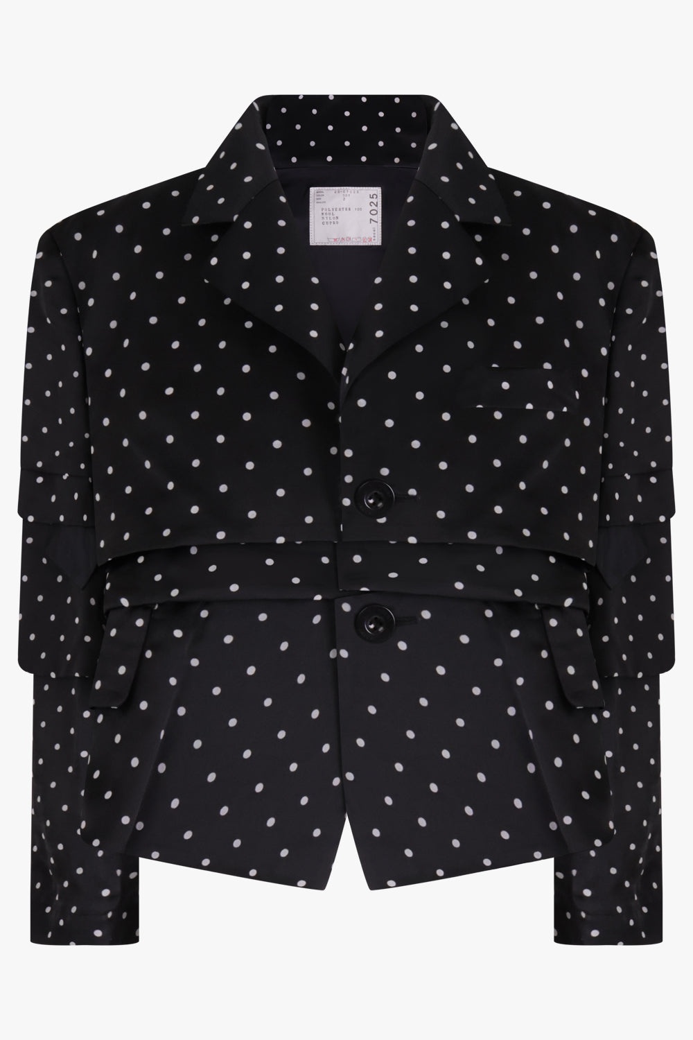 Sacai Polka Dot Flock Print Shirt