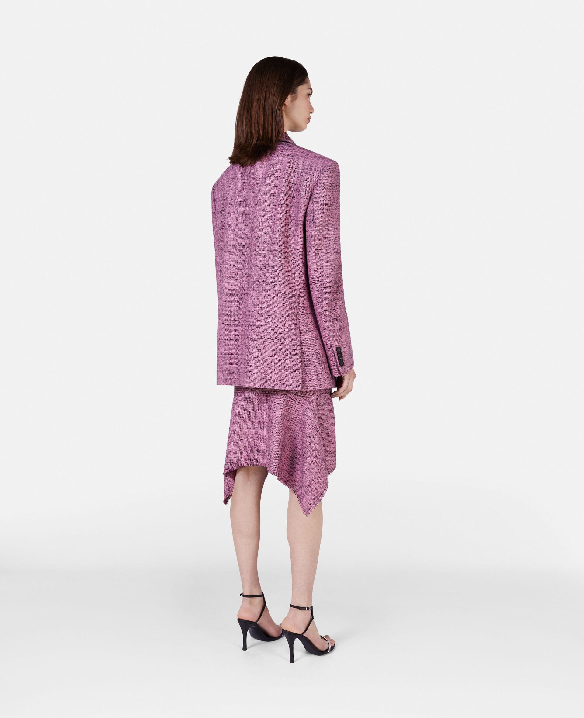 Stella McCartney Wool Mouline Oversized Double-Breasted Blazer 