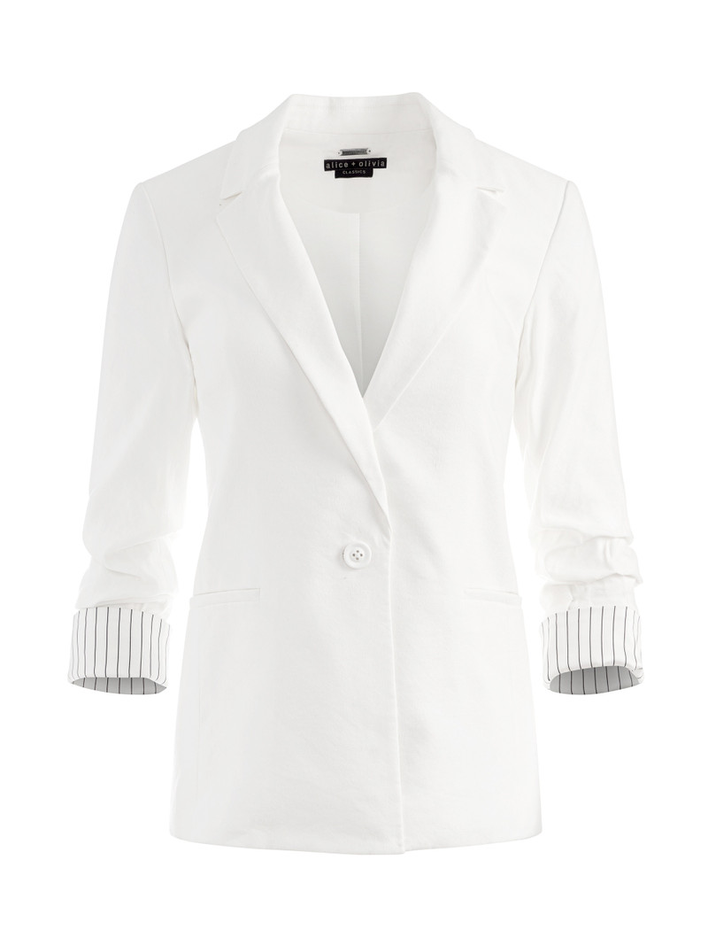 NIGEL SCRUNCHED CUFF BLAZER 1