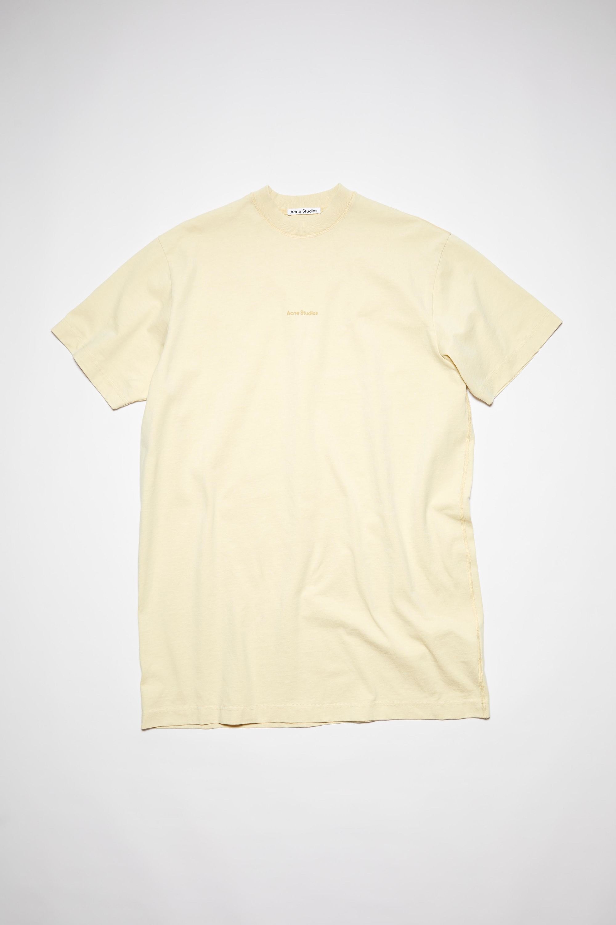 Logo t-shirt dress - Vanilla yellow - 1