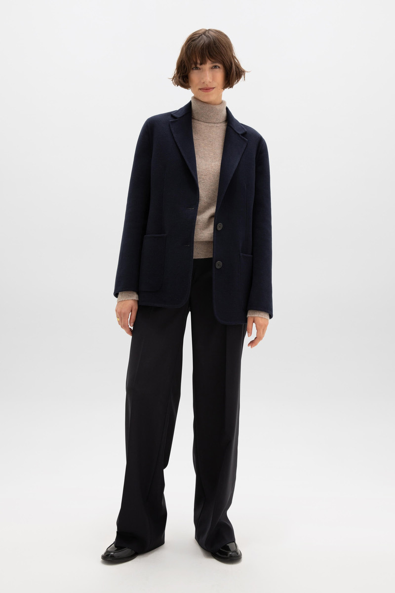 Classic Navy Cashmere Blazer 1