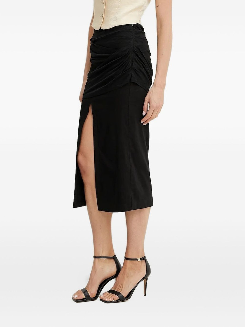 gathered midi skirt 1