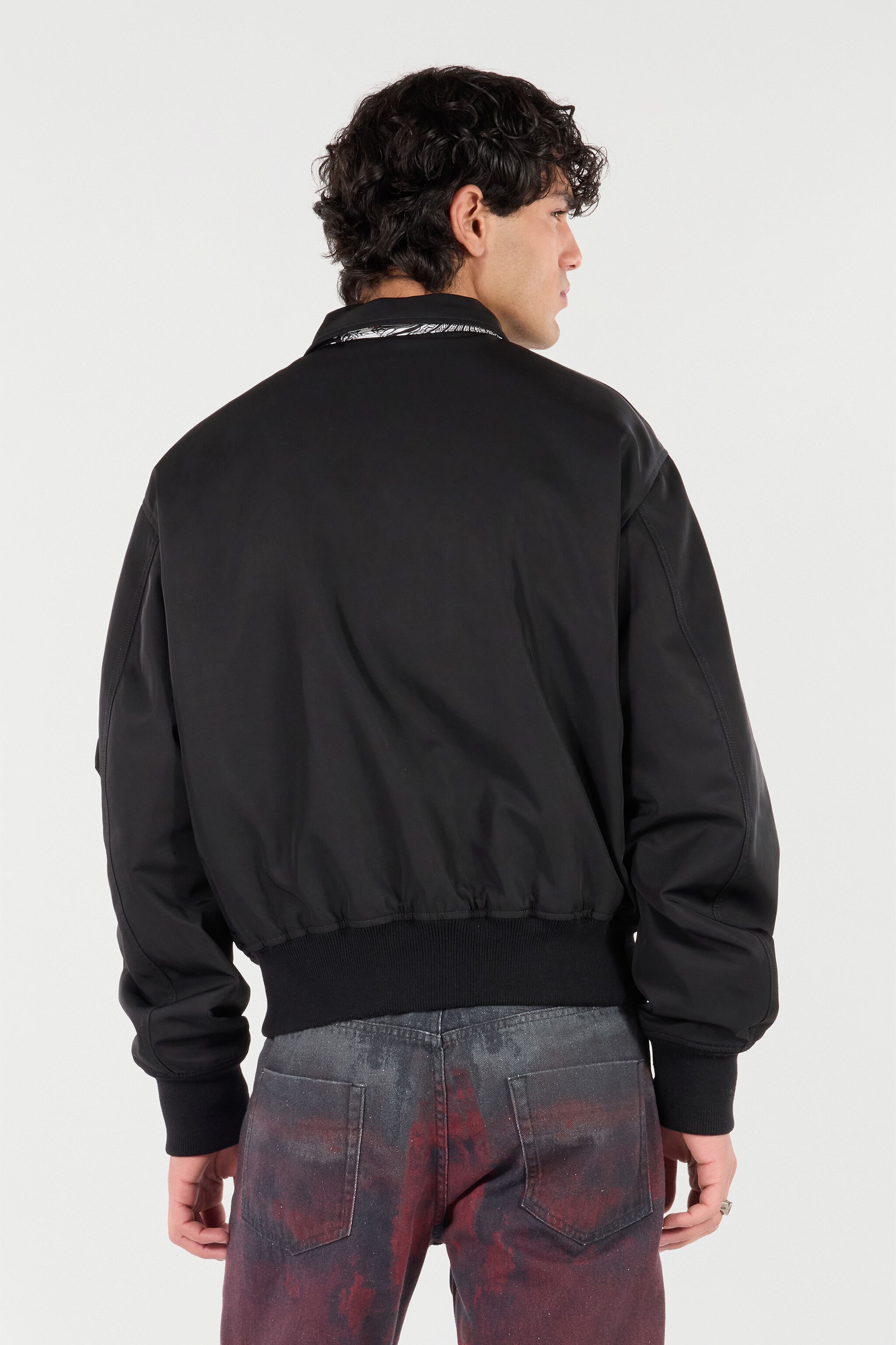 Reversible Bomber Jacket With Dragon - 5