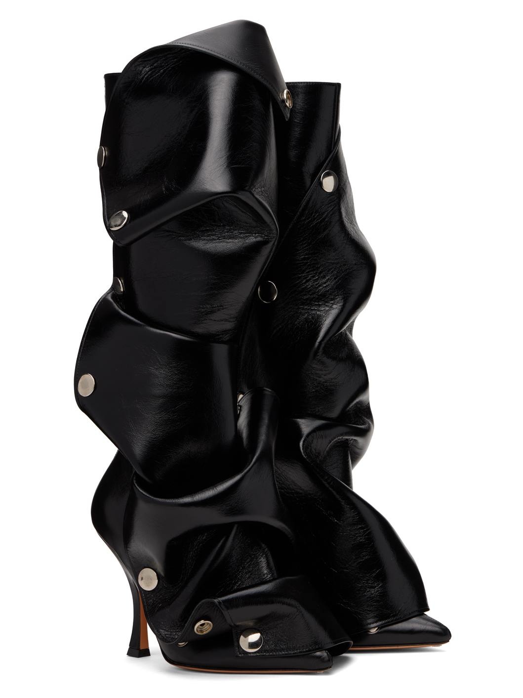 Black Snap Boots - 4