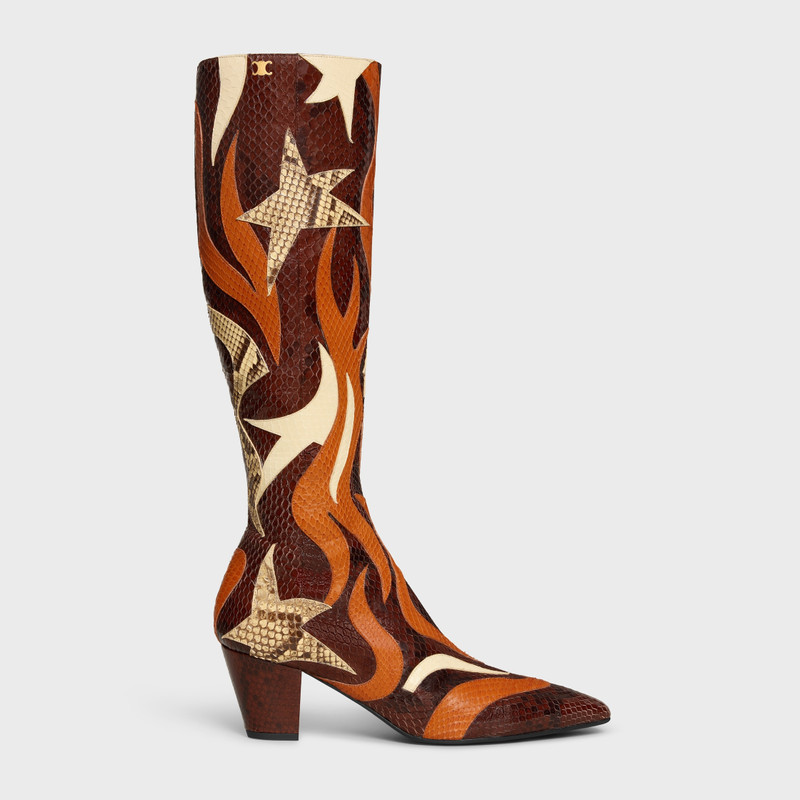 STAGE - HIGH BOOT IN PYTHON PATCHWORK 1