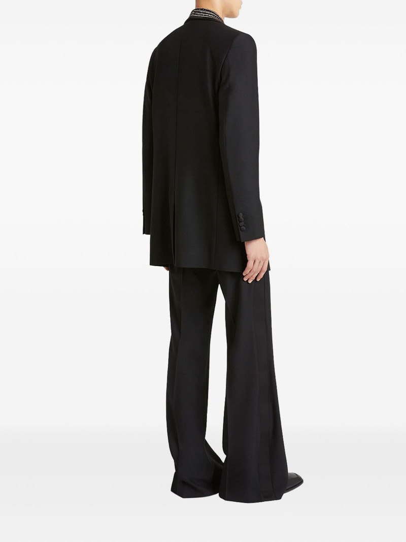 AMIRI crystal-embellished shawl-collar blazer outlook