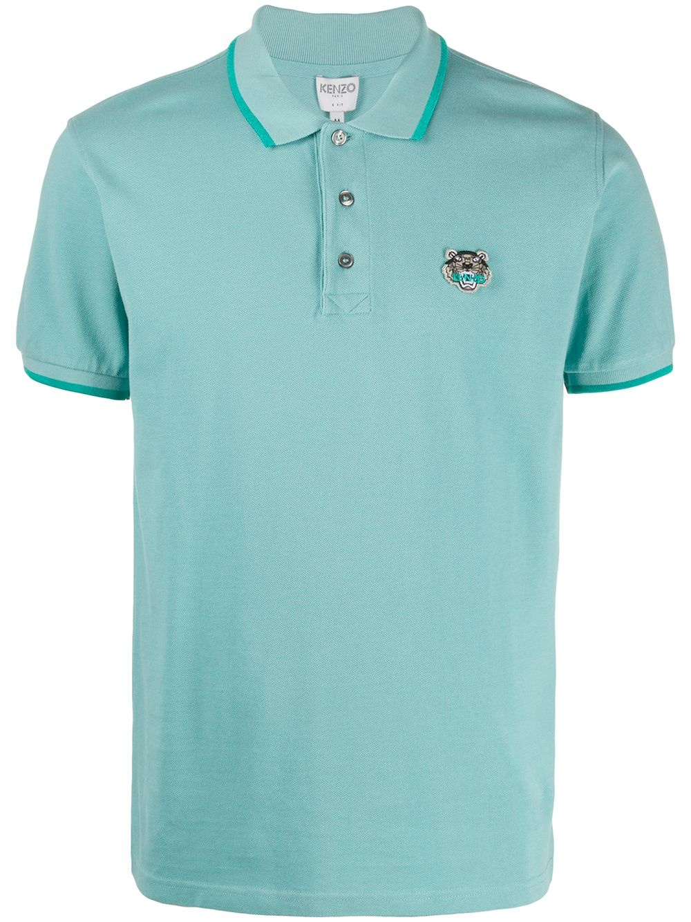 Tiger embroidered polo shirt - 1