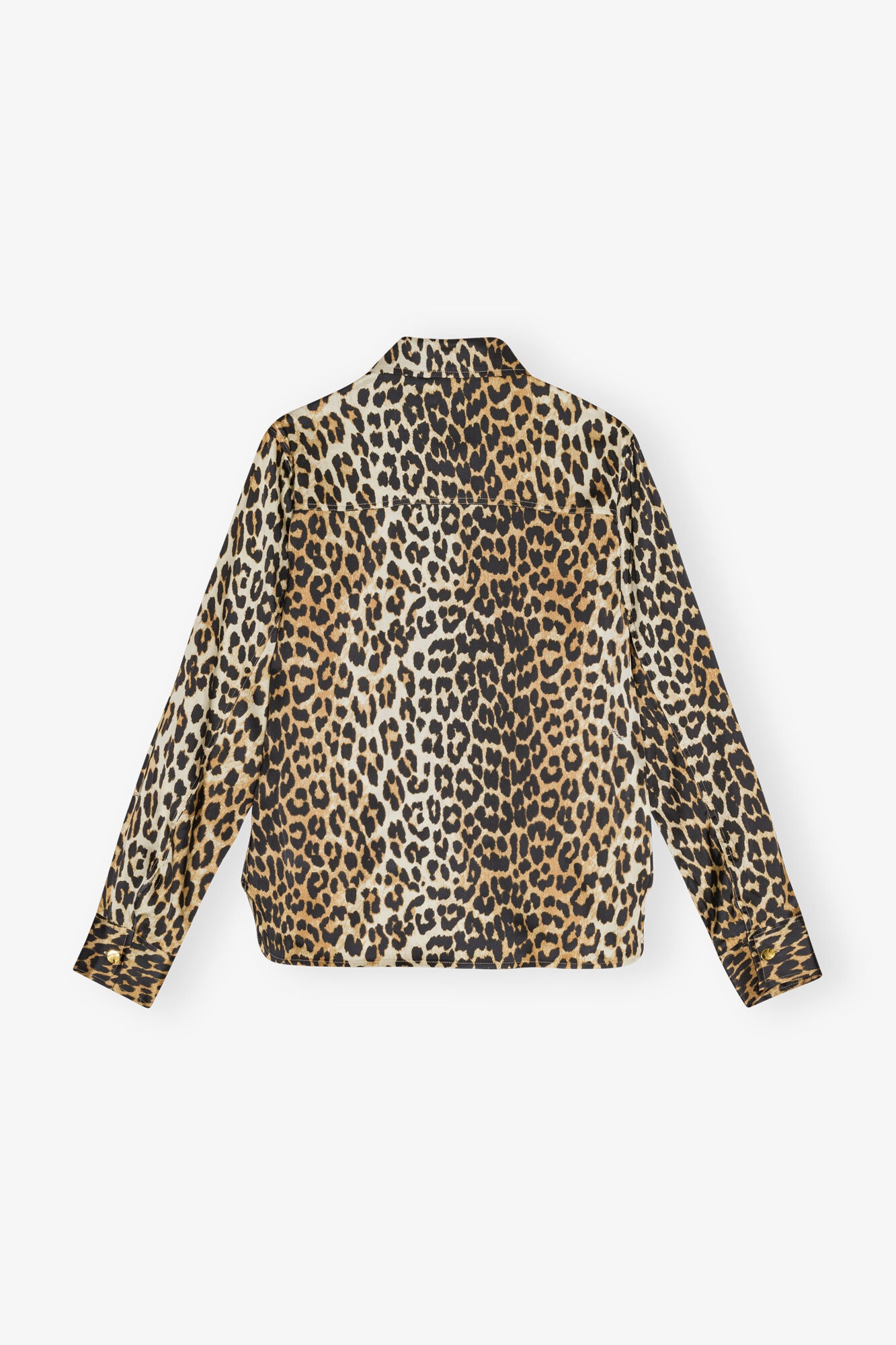 LEOPARD PRINT SATIN SHIRT - 6