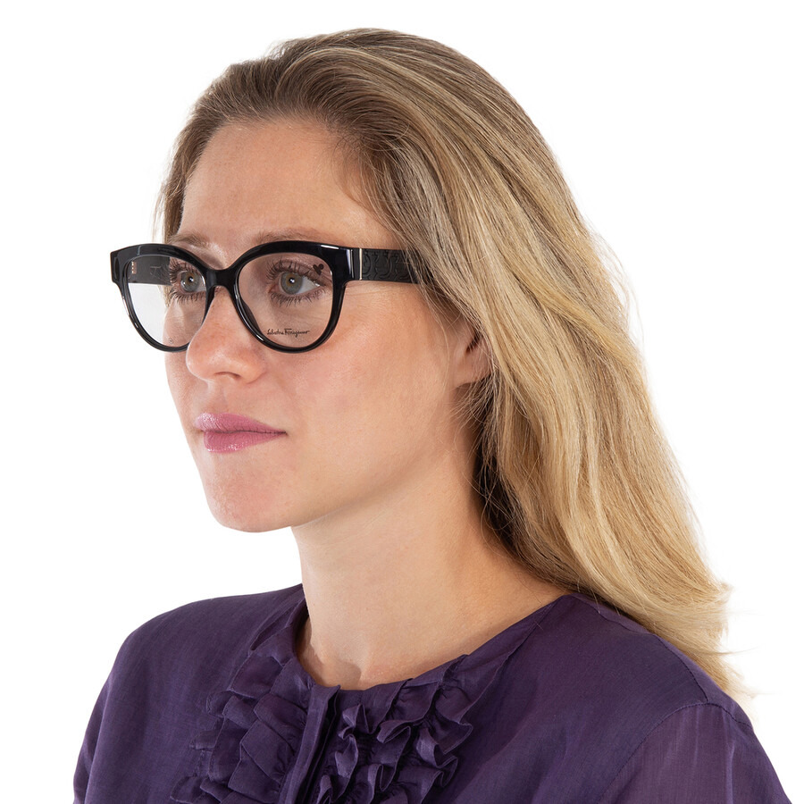 Salvatore Ferragamo Demo Oval Ladies Eyeglasses SF2957E 001 54 - 2