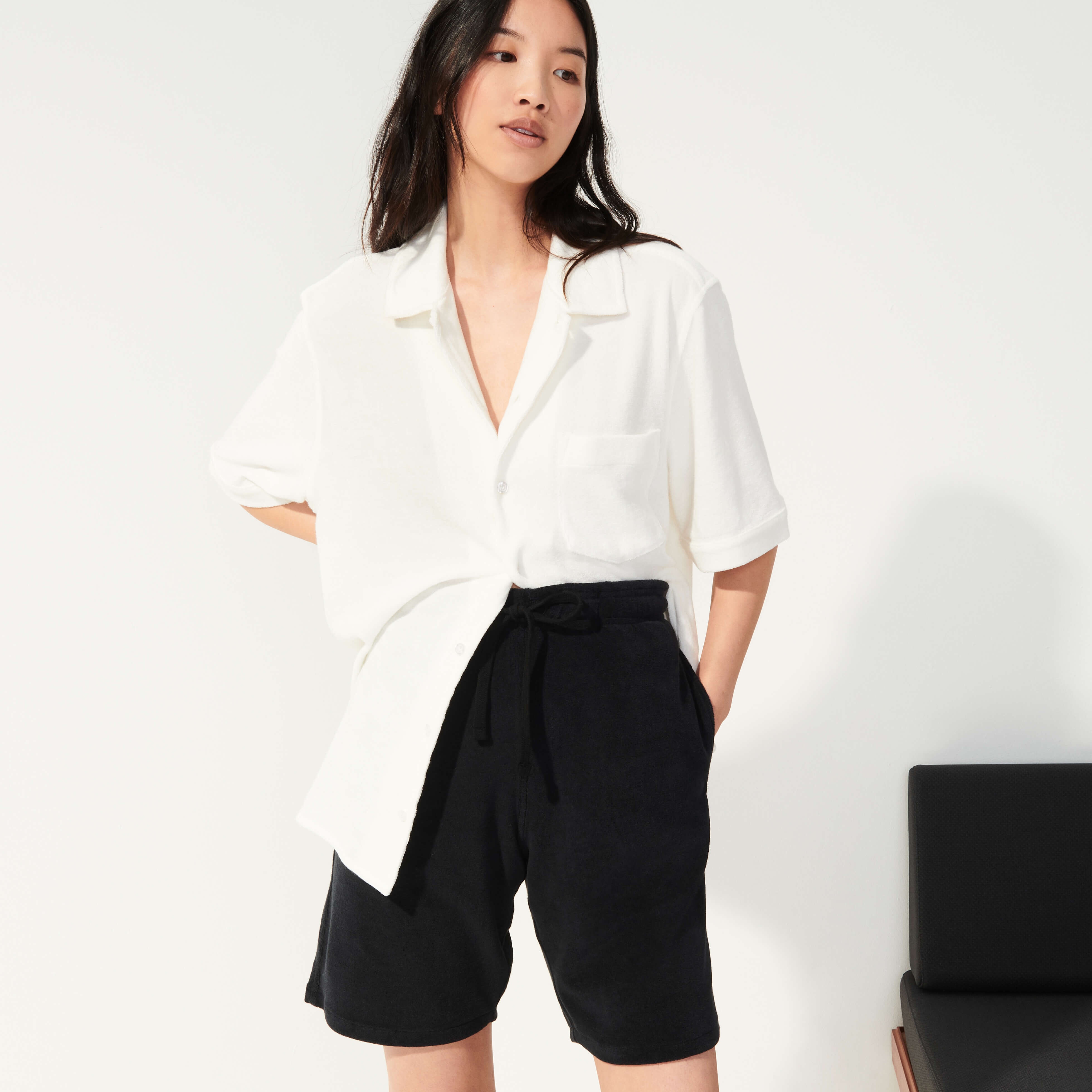 Unisex Terry Bermuda Solid - 6
