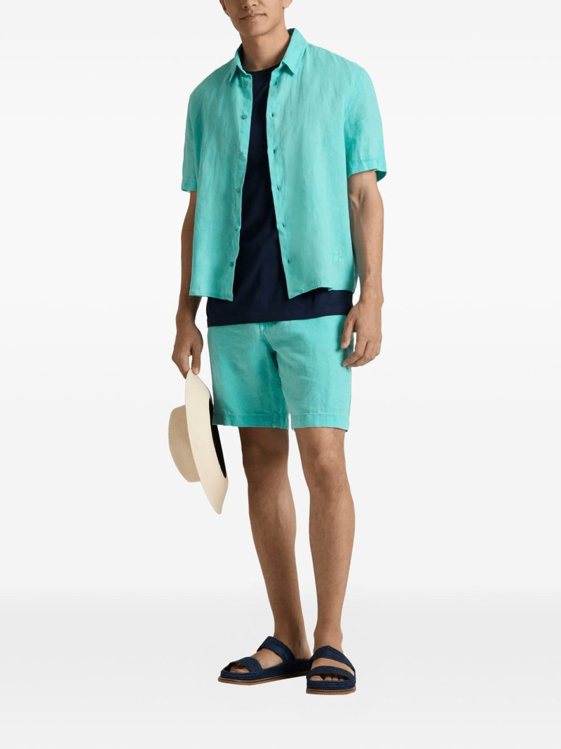Vilebrequin flat-waist flap-pocket bermuda shorts outlook