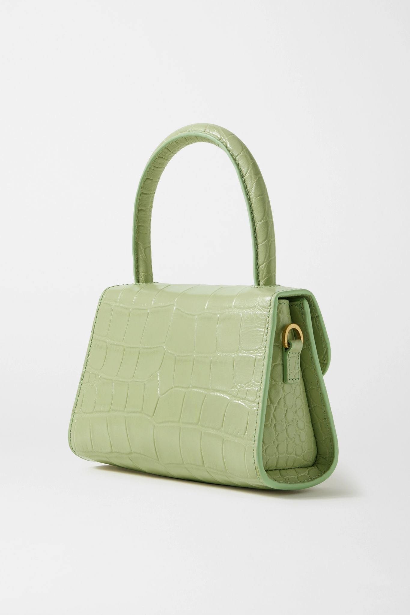 Croc-effect leather tote - 3