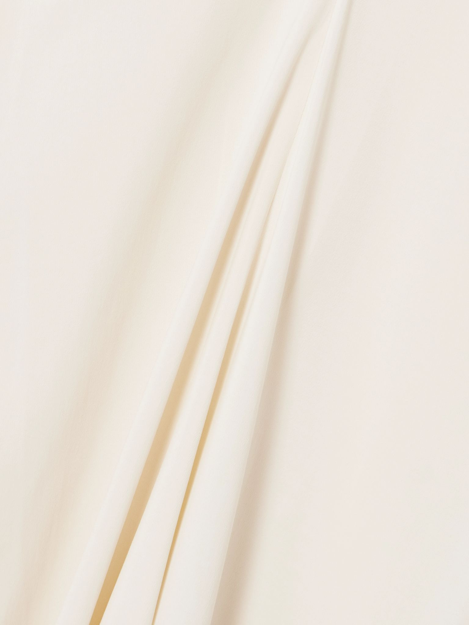 Draped crepe maxi dress Off-white - 4