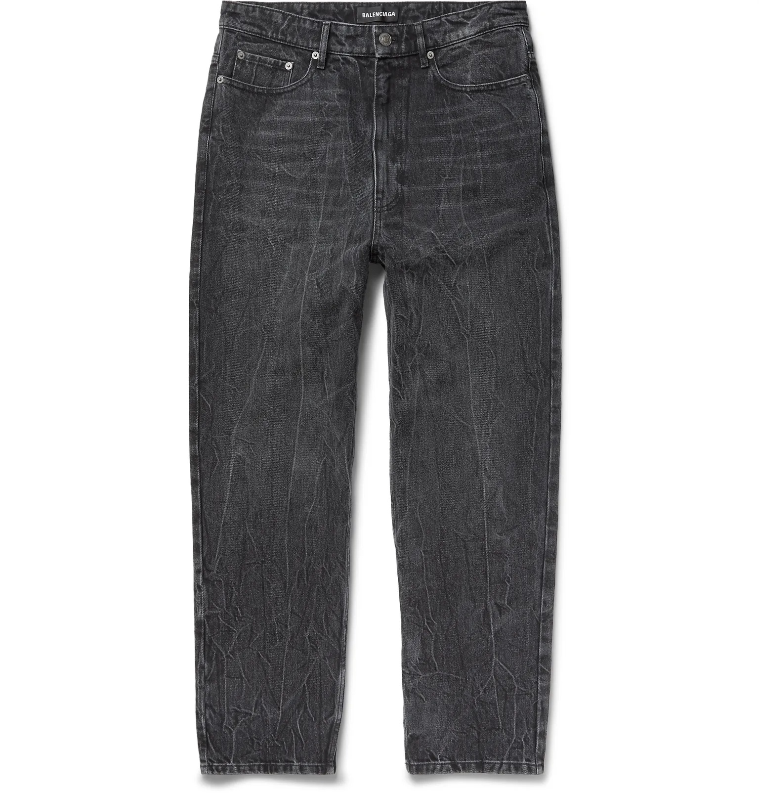 Acid-Wash Denim Jeans - 1