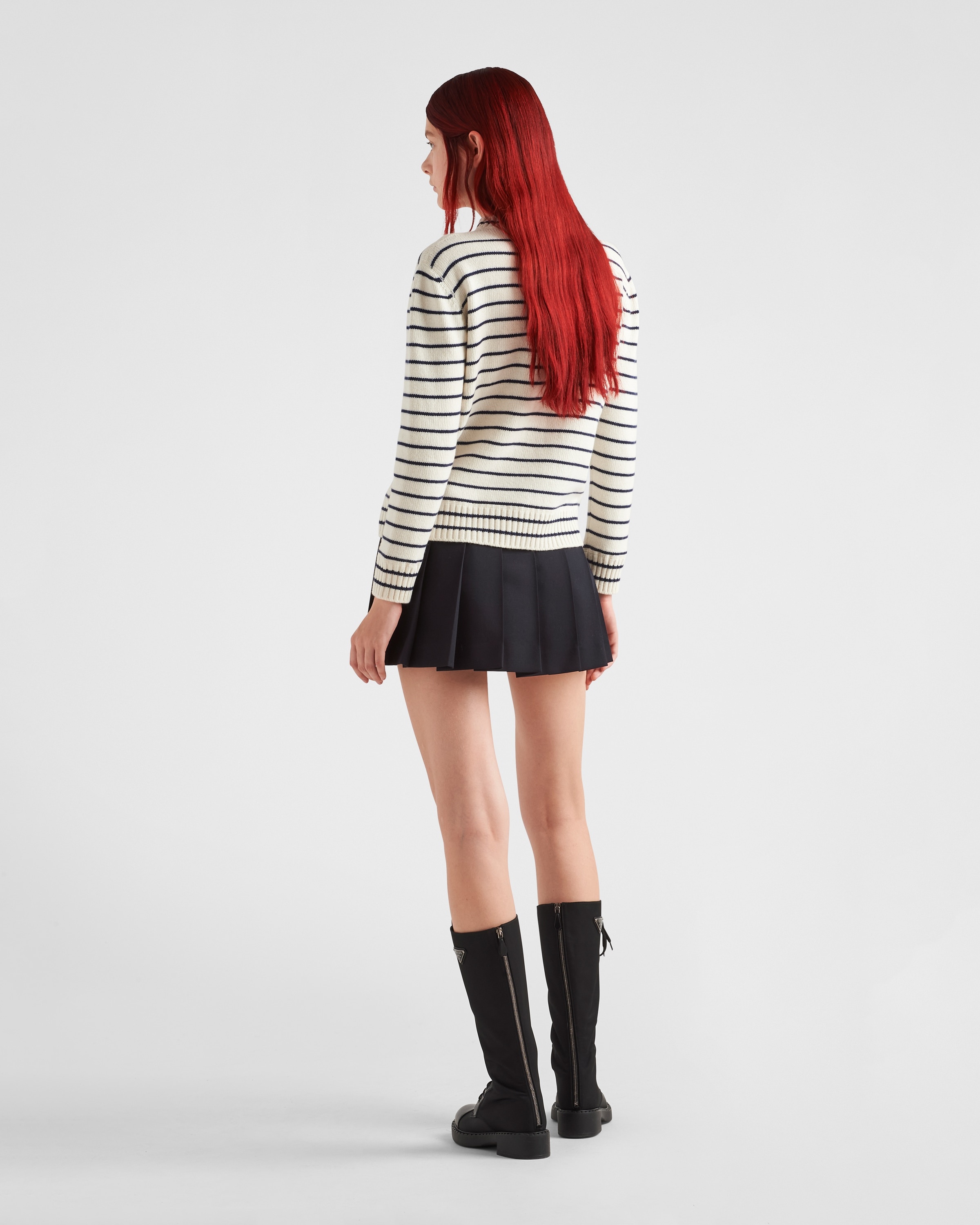 Wool and cashmere crew-neck sweater - 5