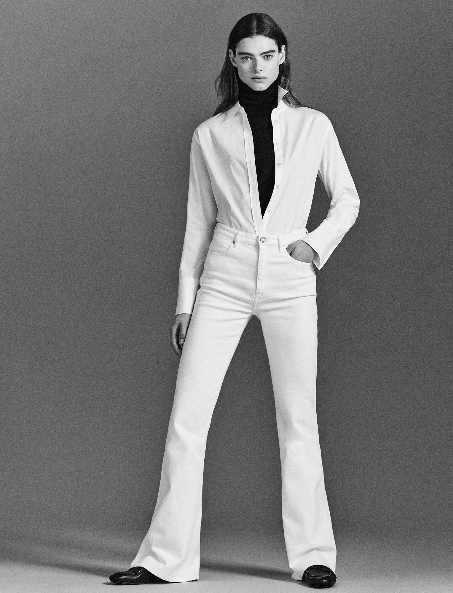 Denim Stretch Bond Trousers - 6