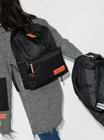 Heron Preston logo patch backpack outlook