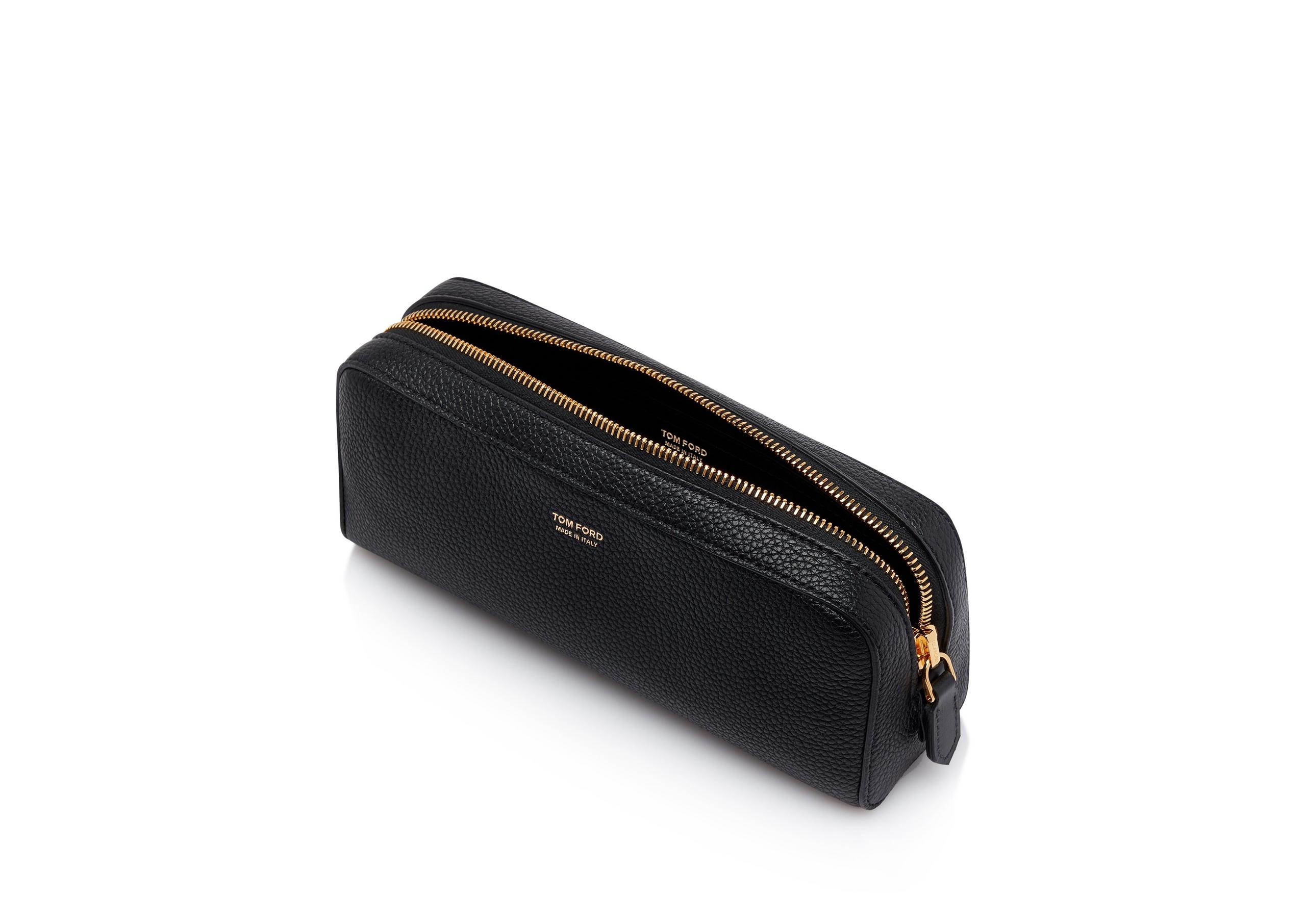 GRAIN LEATHER TOILETRY BAG - 4