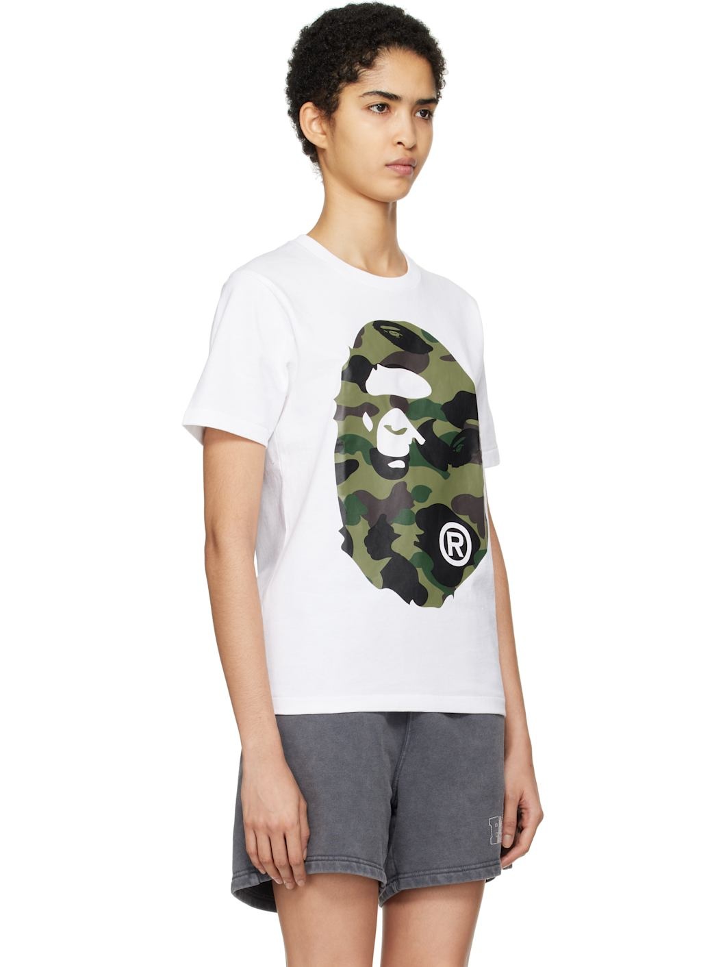 White 1st Camo Big Ape Head T-shirt - 2