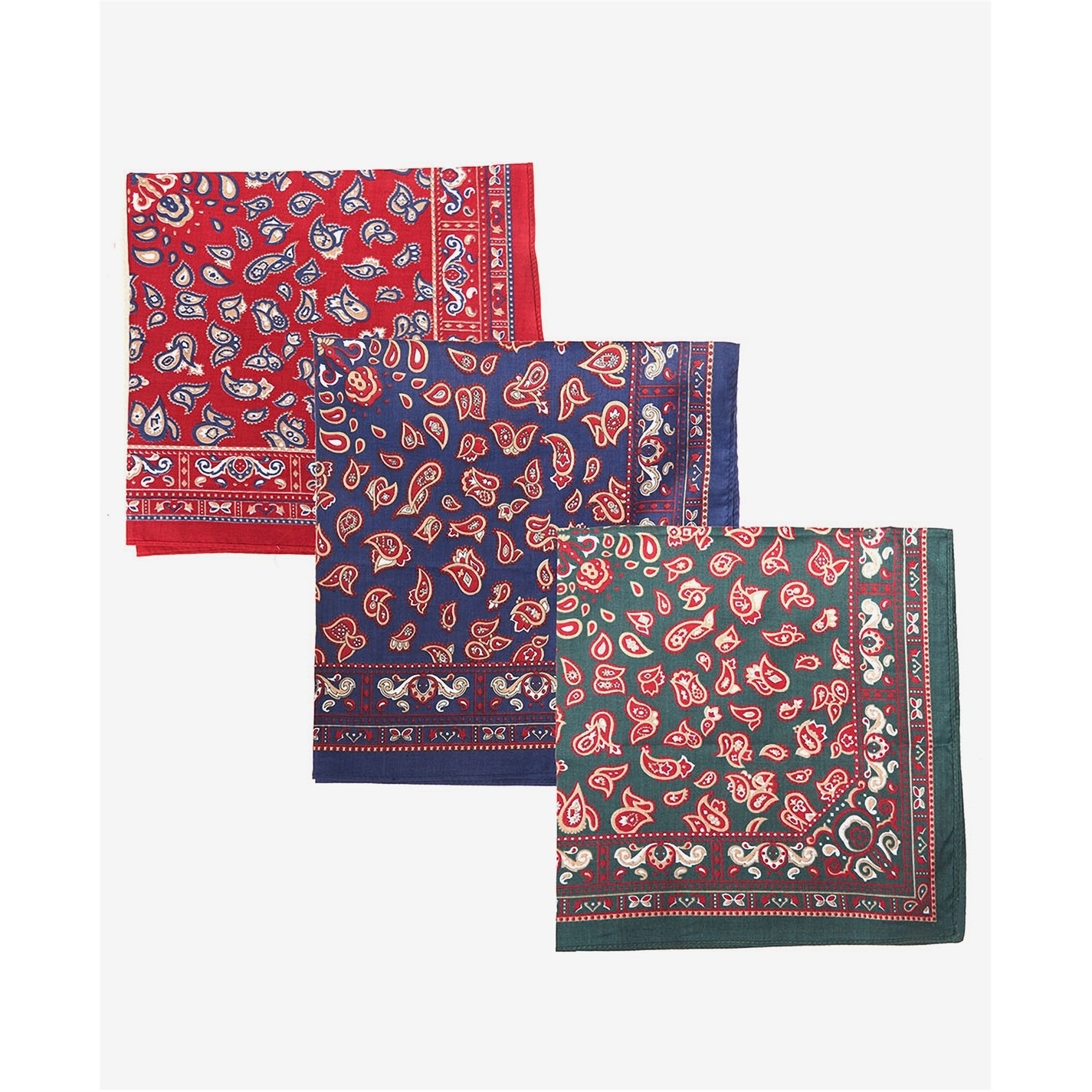 PAISLEY HANDKERCHIEFS GIFT BOX SET - 3