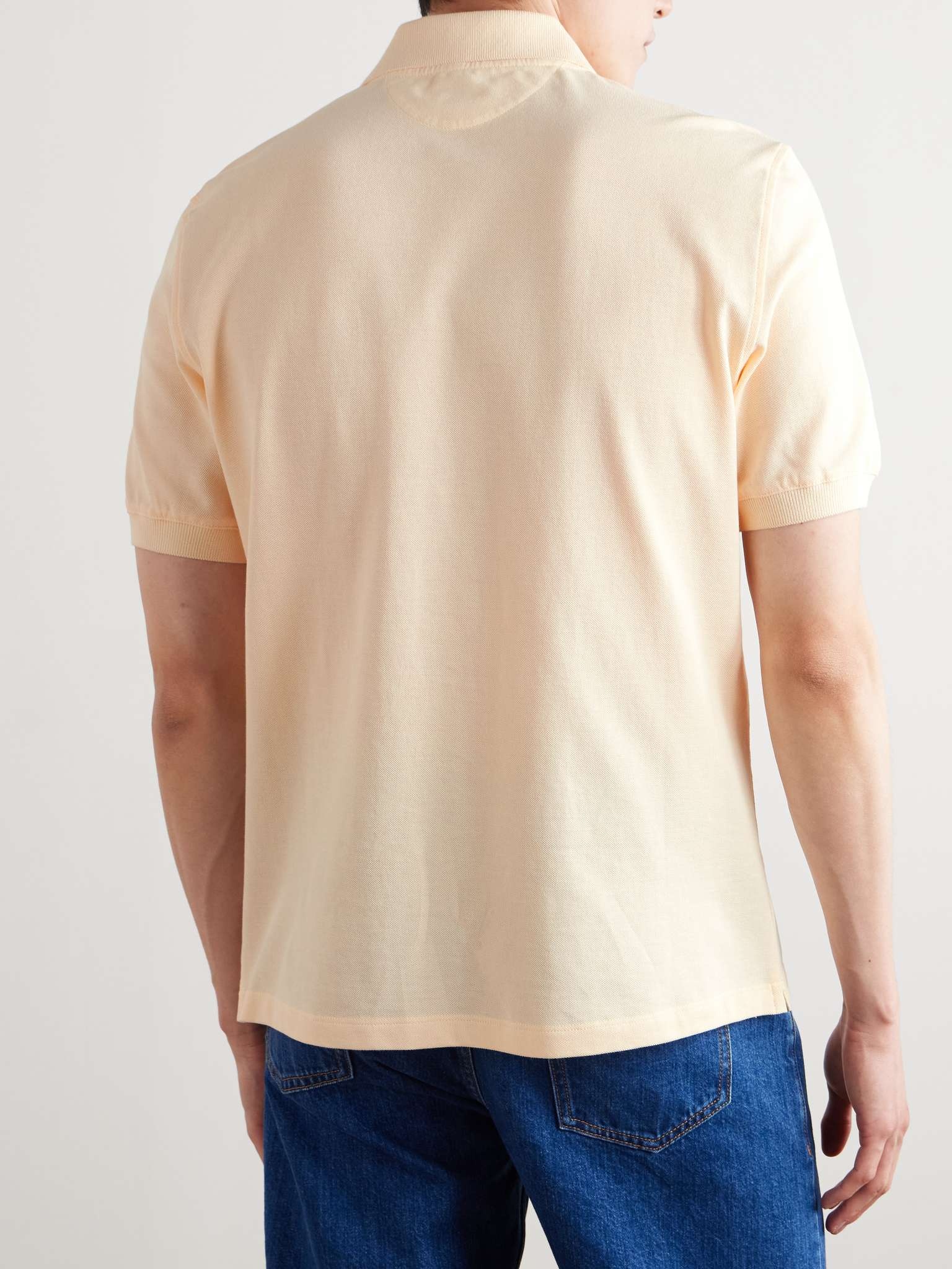 Slim-Fit Cotton-Piqué Polo Shirt - 4