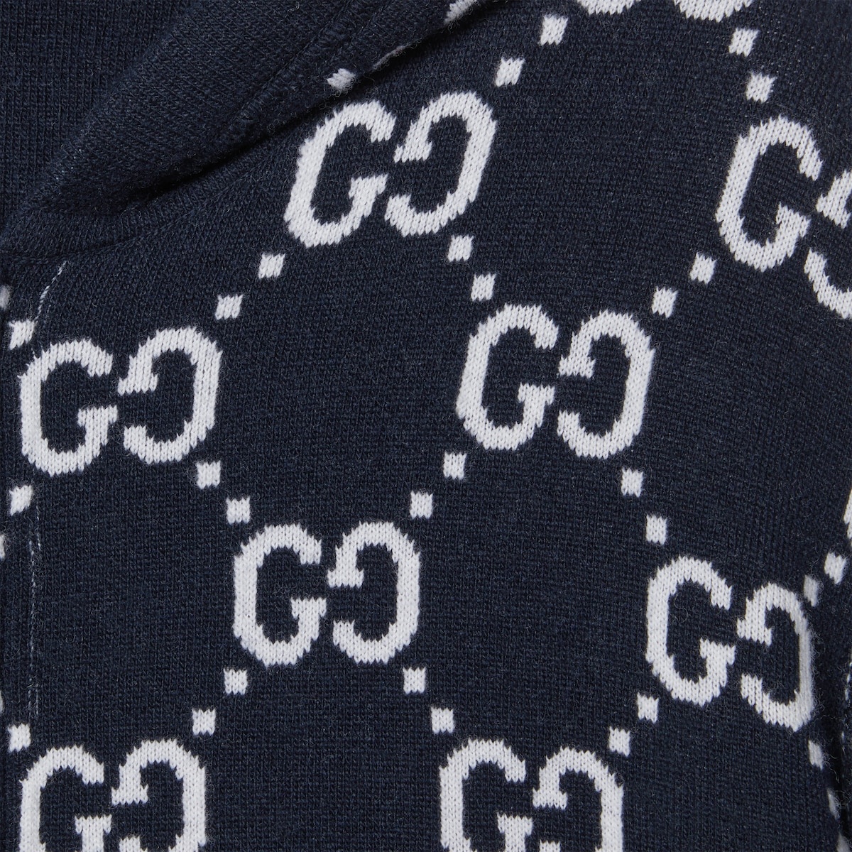 GUCCI Reversible GG wool hooded zip jacket | REVERSIBLE
