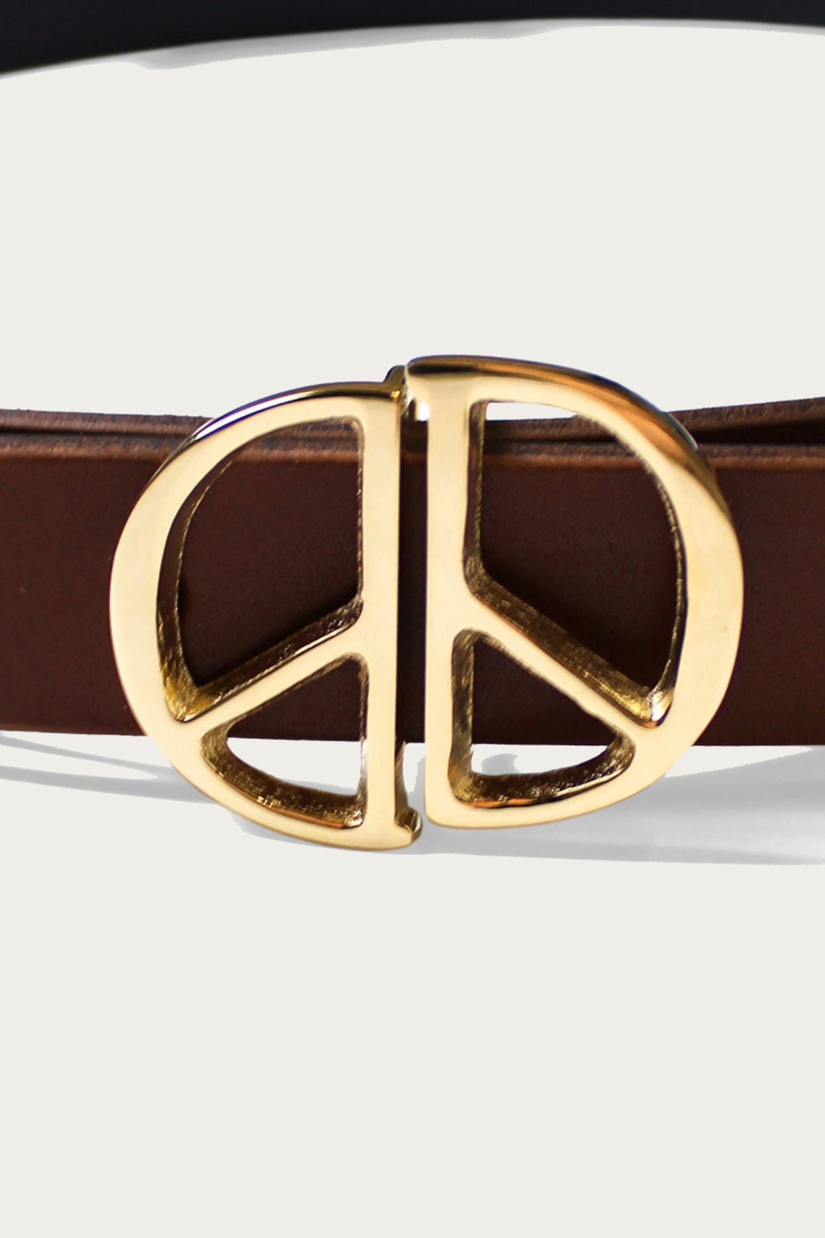 Leather DD Buckle Belt - Brown - 2