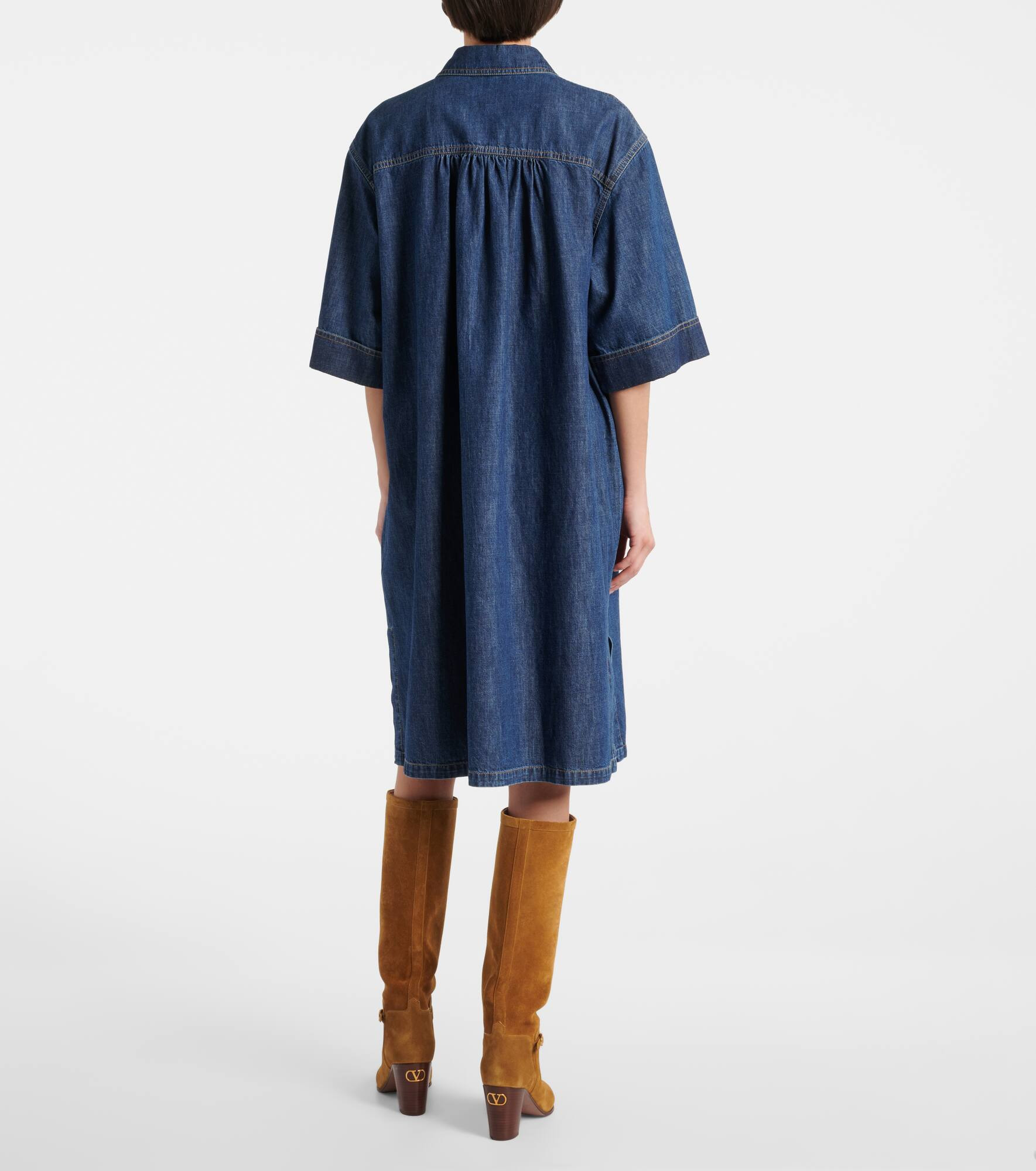 Denim shirt dress - 3