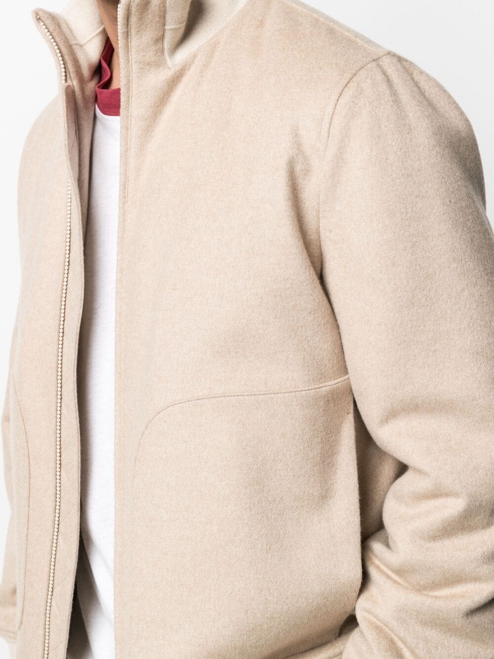 cashmere bomber jacket - 5