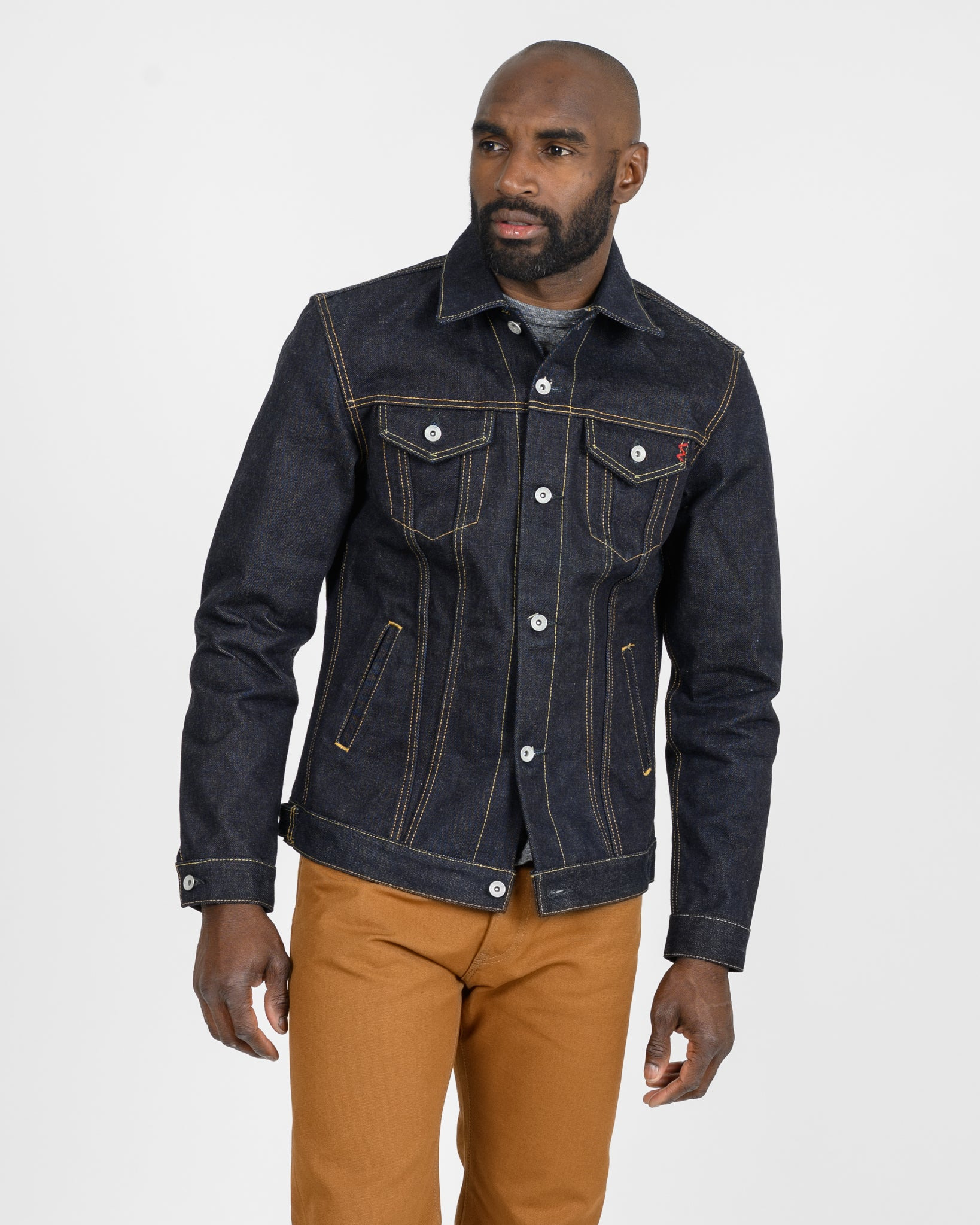 IH-526L 19oz Left-Hand Twill Selvedge Denim Type III Jacket - Indigo - 2