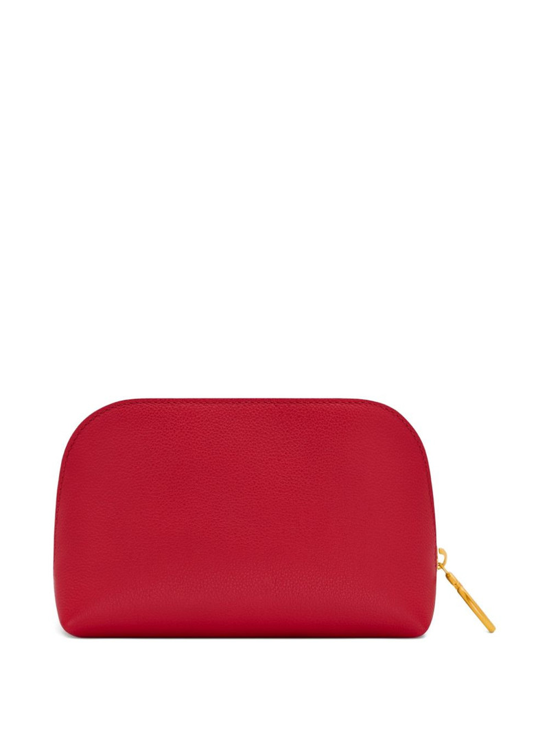 Oscar de la Renta small zip-up makeup bag outlook