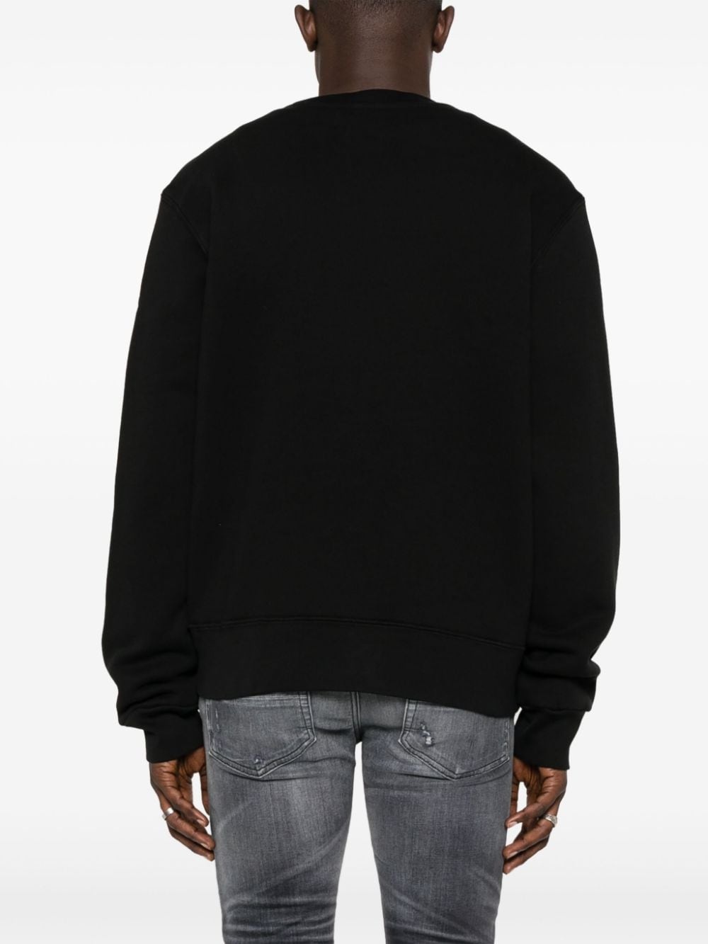 logo-print cotton sweatshirt - 4