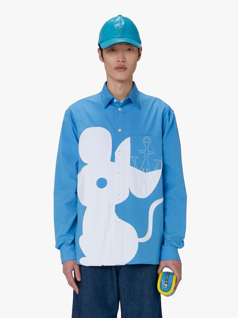 JW Anderson MOUSE APPLIQUE SHIRT outlook