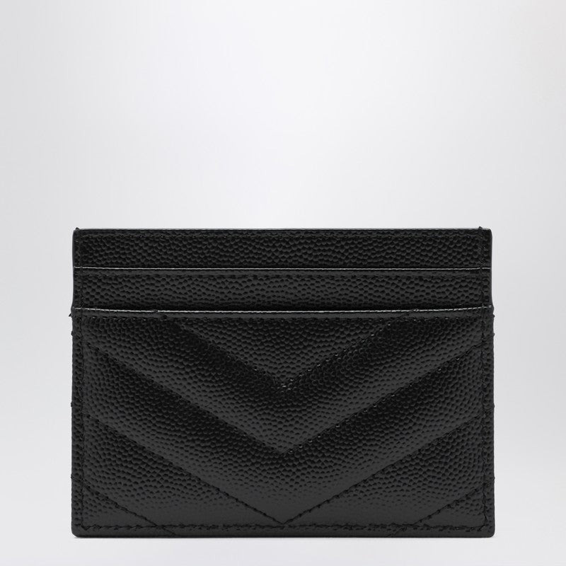 Saint Laurent Cassandre Card Holder Black Women - 2
