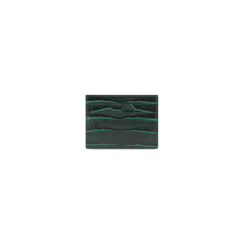 BALENCIAGA Men's Cash Card Holder in Forest Green outlook