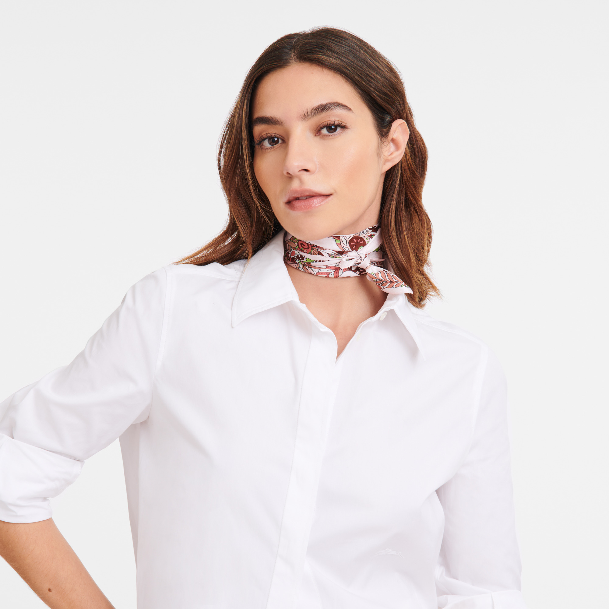 Forêt Longchamp Silk scarf 50 Nude - Silk - 2