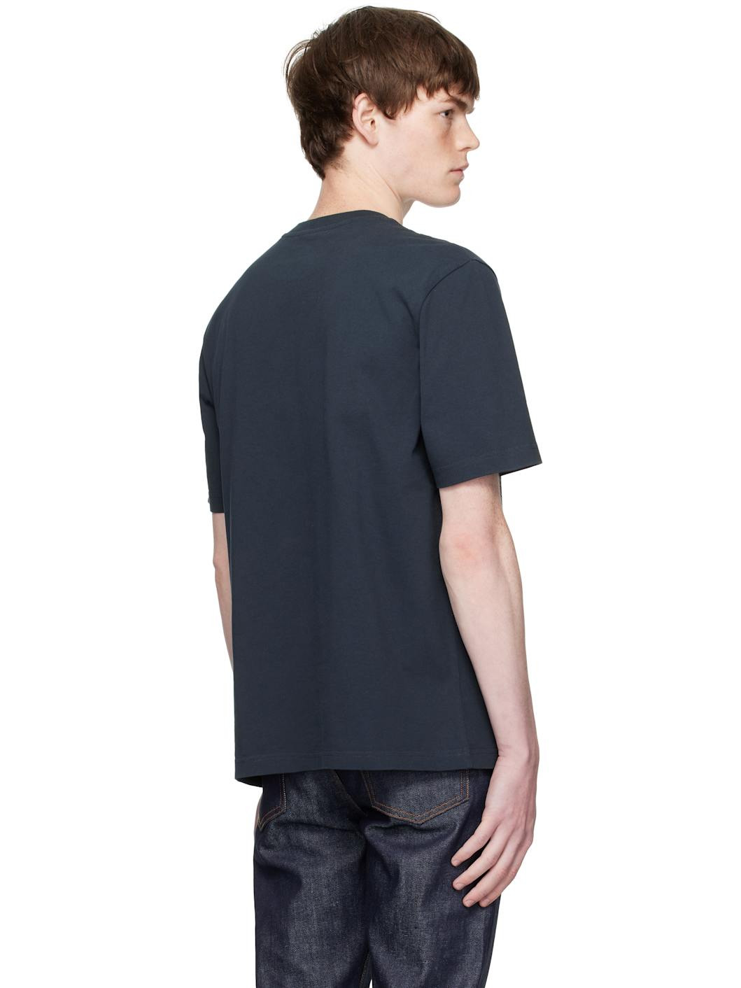 Black 'Maison Kitsune' Handwriting Comfort T-shirt - 3