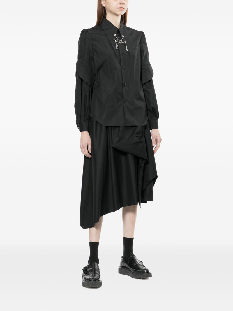 Noir Kei Ninomiya layered shirt outlook