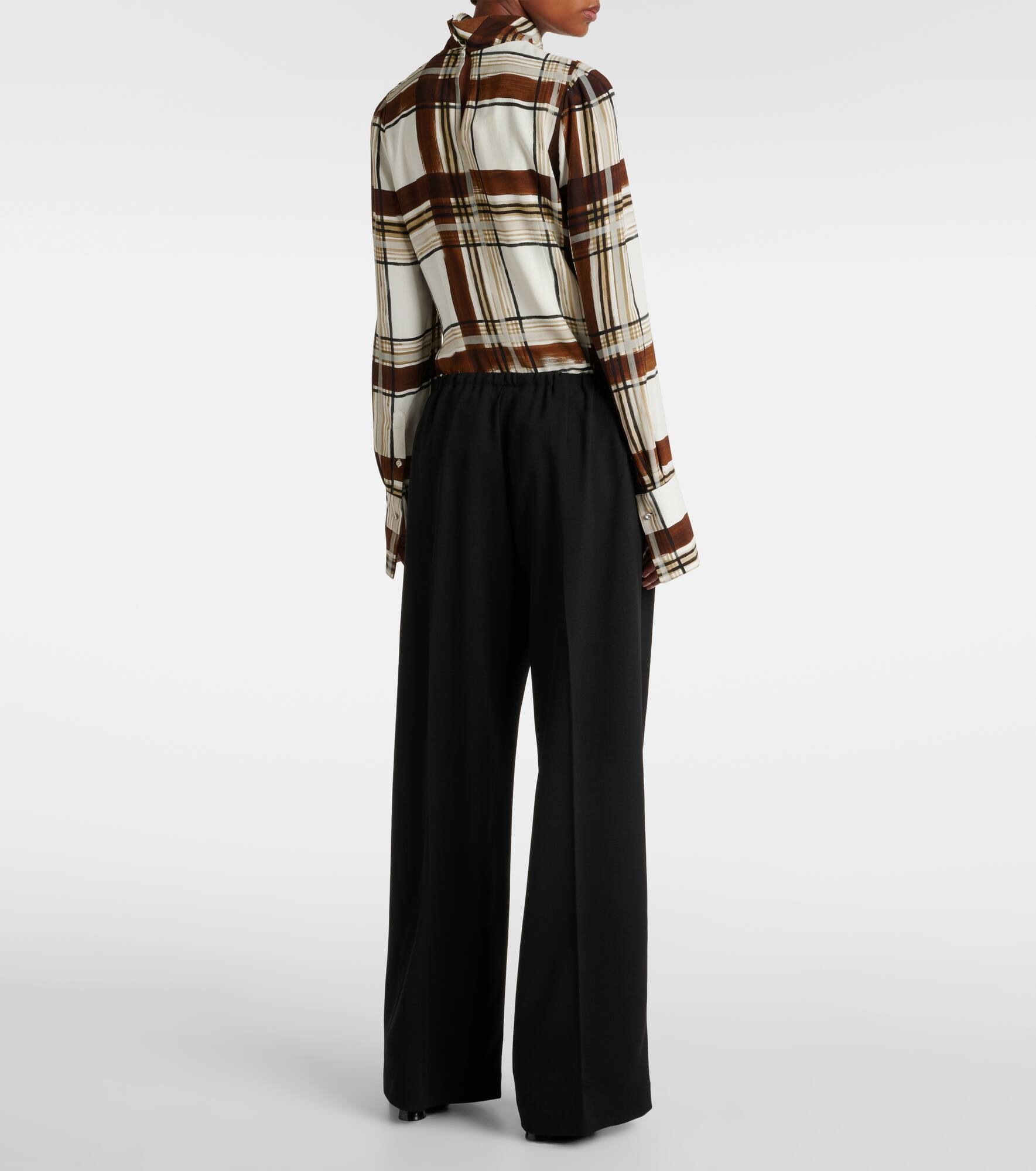 Wool straight pants - 3