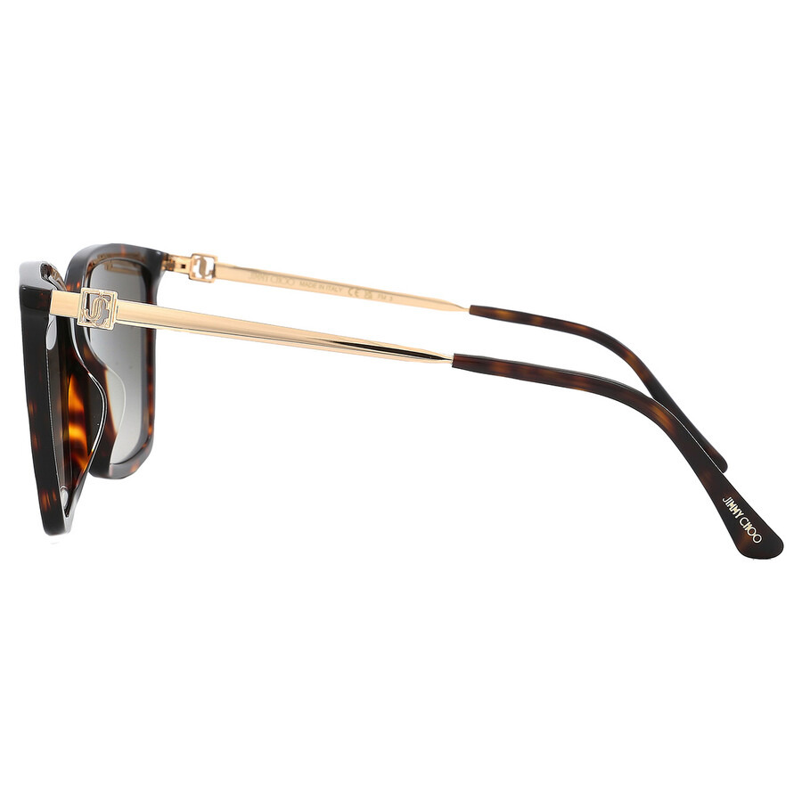 Jimmy Choo Grey Gradient Square Ladies Sunglasses TOTTA/G/S 0086/HA 56 - 4