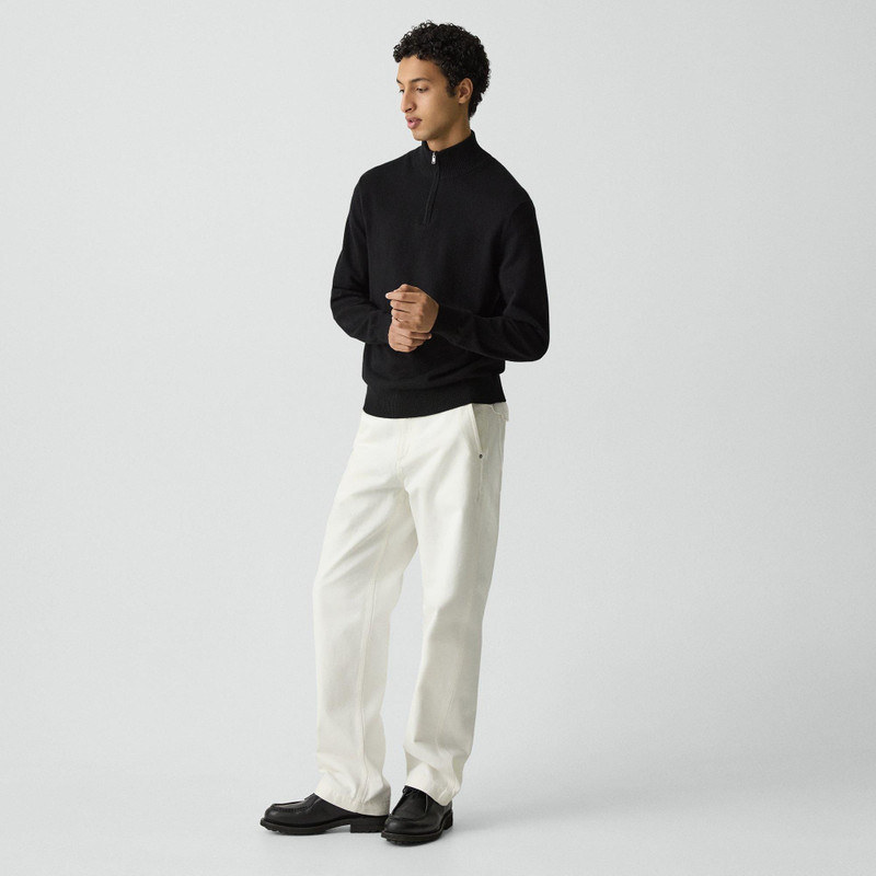Theory Hilles Quarter-Zip Sweater in Cashmere outlook