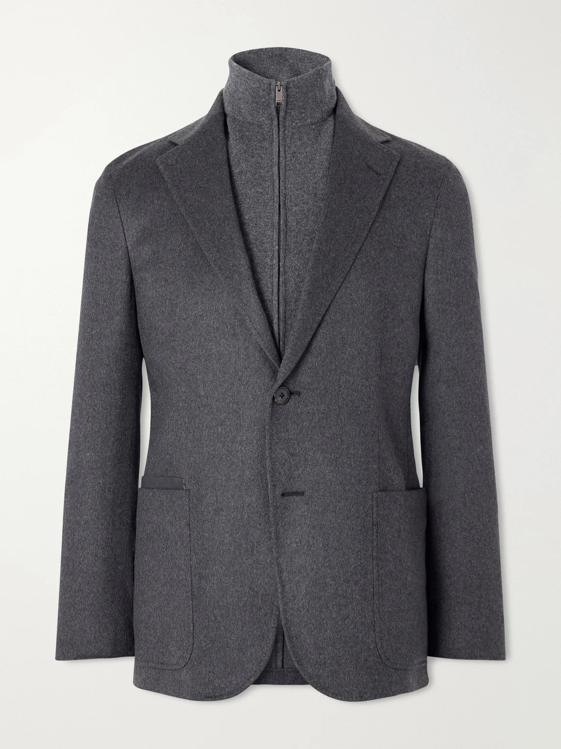 Oasi Cashmere Zip-Up Blazer - 1