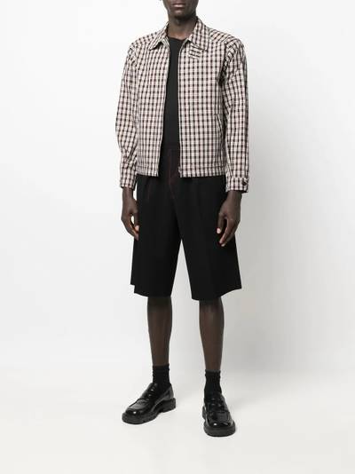 Maison Margiela check-print zip-up sports jacket outlook